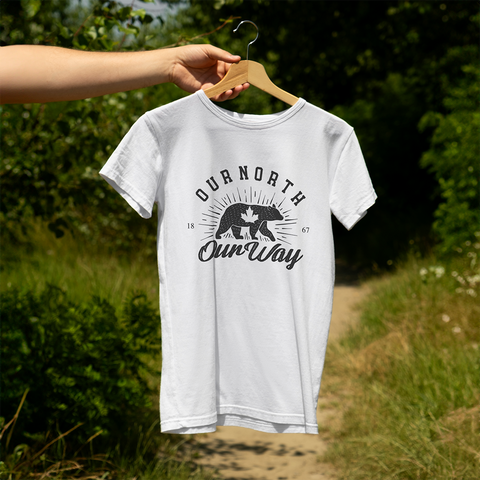 Our North Our Way Bear Tee - White